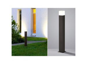 4017807241792 - Led Pollerleuchte hudson in Anthrazit Höhe 80cm IP44 - Außenleuchte Wegeleuchte