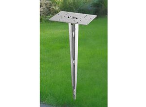 4017807259360 - Leuchten - Erdspieß aus Metall in Nickel matt für Garten Außenleuchten   Pollerleuchten