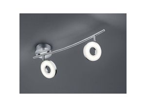 4017807267914 - Reality Leuchten - Schwenkbarer led Deckenstrahler rennes innen 2 flammig Metall Silber Chrom