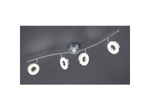 4017807267952 - Reality Leuchten - Schwenkbarer led Deckenstrahler rennes innen 4 flammig Metall Silber Chrom