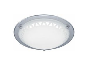 4017807274417 - Deckenlampe Deckenleuchte Wohnzimmerleuchte Schlafzimmerlampe Esszimmerleuchte Glaslampe Metall Glas satiniert klassisch led 10W 800Lm warmweiß