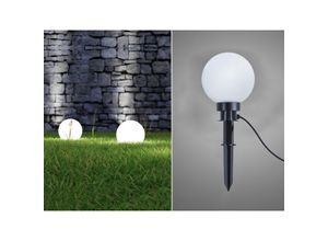 4017807282801 - Reality Leuchten - Leuchtkugel bolo für den Garten mit Strom Weiß 5m Kabel ø 20 cm