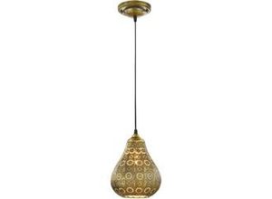 4017807286601 - Leuchten - Orientalische Pendelleuchte jasmin im Marrakesch Design Altmessing