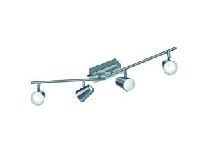 4017807302639 - Leuchten - led Deckenstrahler narcos 4 flammig Silber matt Spots dreh-und schwenkbar