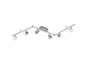 4017807302653 - Leuchten - led Deckenstrahler narcos 6 flammig Silber matt Spots dreh-und schwenkbar