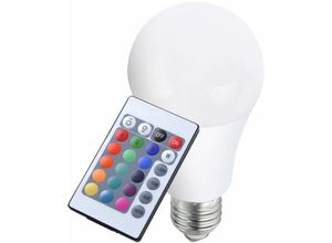 4017807303834 - Reality Leuchten - rgb led Leuchtmittel 75 Watt Farbwechsel E27 Fassung Fernbedienung Realitiy R961-69