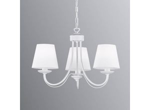 4017807343656 - Triolighting - Cortez lÜster 3xe14 28w durchmesser 47cm weißer metall lÜster 110600331