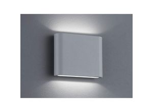 4017807346138 - Rechteckige Wandleuchte Thames ii Led Double Emission IP54 Aluminium L11 cm Trio Lighting