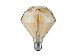 4017807351453 - Led Filament Lampe ersetzt 40W E27 Diamant 4W 320lm 2700K - transparent - Trio