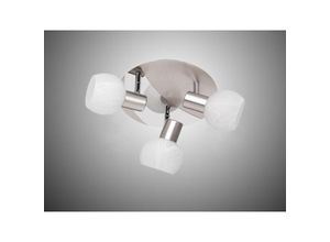 4017807353600 - - Antibes spotlight 3 spots kleiner aufsatz e14 28w metalldurchmesser 22cm matt nickel farbe r80173007