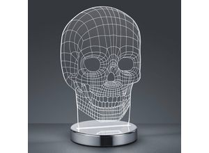 4017807358841 - Reality Leuchten - led Tischleuchte skull 3D Totenkopf Lichtfarbe einstellbar Höhe 21cm