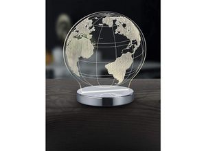 4017807358889 - Defibrico - Led-globus-tischleuchte dimmbare leuchte mit ein- ausschalter am innenkabel ip20 r52481106