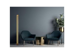 4017807359633 - Defibrico - Piantana Moderne Led Texel H142 cm Schwarz und Gold Trio Beleuchtung