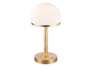 4017807373103 - Defibrico - led Nachttischlampe dimmbar Tischleuchte gold Schlafzimmerlampe Touchdimmer Leselampe Wohnzimmer 45W 450lm warmweiß DxH 19x39 cm