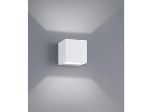 4017807382822 - Leuchten - led Außenwandleuchte adaja Up and Down Light Würfel in Weiß - Hausbeleuchtung