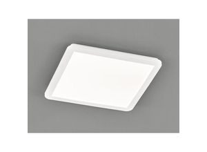 4017807383737 - Reality Leuchten - Dimmbare led Deckenleuchte camillus flache Badezimmerlampe 40x40cm Weiß IP44