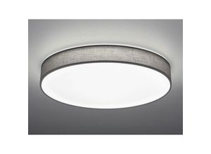 4017807384499 - Leuchten - led Deckenleuchte lugano mit Fernbedienung Stoffschirm Grau ø 75cm