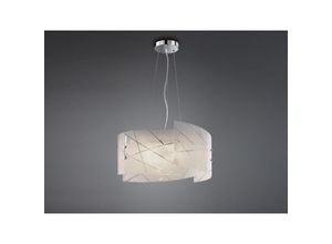 4017807398649 - Leuchten - Große Pendelleuchte sandrina mit Dekor Glas Lampenschirm ø 50cm