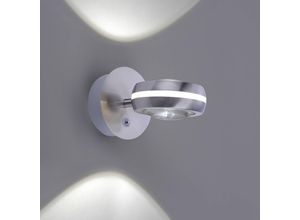 4017807415162 - Leuchten - Moderne wiz led Wandleuchte vista Up and Down Light Silber matt - App gesteuert