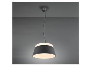 4017807425451 - Leuchten - Große moderne Pendelleuchte baroness mit Metallschirm Anthrazit ø 45cm