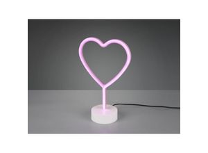 4017807429381 - Reality Leuchten - Deko led Tischleuchte heart Batterie- oder usb betrieben Höhe 30cm