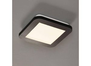 4017807431896 - Dimmbare LED Deckenleuchte CAMILLUS flache Badezimmerlampe 17x17cm Schwarz IP44