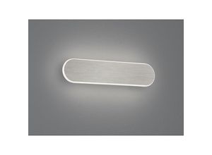 4017807468878 - Leuchten - Flache led Wandleuchte carlo Silber mit indirekter Wandbeleuchtung - 35cm