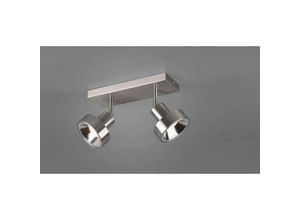 4017807469165 - Leuchten - Retro Deckenstrahler leon 2 flammig Silber Spots schwenkbar