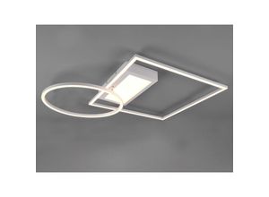 4017807488579 - Leuchten - Flache led Deckenleuchte downey Weiß schwenkbar & dimmbar mit Fernbedienung