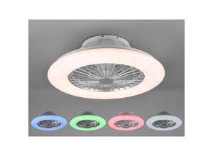 4017807491128 - lighting stralsund led ventilator und deckenleuchte mit sternenhimmel-effekt mit multifunktionaler fernbedienung intensitÄts- und