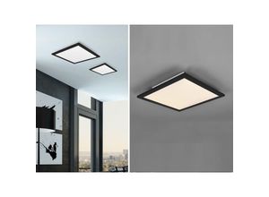 4017807501810 - Reality Leuchten - led Deckenleuchte alpha Schwarz Panel eckig 45x45cm 5cm ultra slim