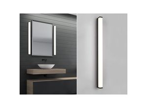 4017807507973 - Badezimmer Wandleuchte IP44 Led 12w Fabio Nero L80 cm Trio Beleuchtung