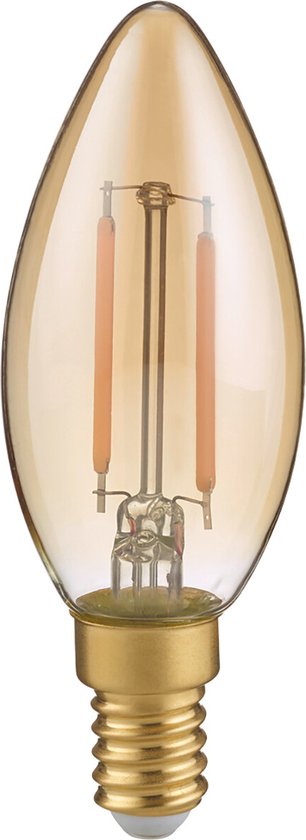 4017807508871 - Trio leuchten - LED-Lampe - Glühfaden - E14-Fassung - 2W - Warmweiß - 2700K - Bernstein - Glas 4017807508871 - Trio leuchten - LED-Lampe - Glühfaden - E14-Fassung - 2W - Warmweiß - 2700K - Bernstein - Glas