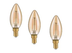 4017807508925 - Leuchten - E14 Filament led 3Stk - 2 Watt 225 Lumen warmweiß Ø3cm - nicht dimmbar