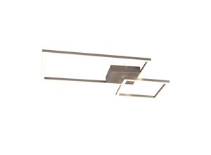 4017807521818 - Reality Leuchten - led Deckenleuchte padella Silber - dimmbar 63cm breit Neutralweiß