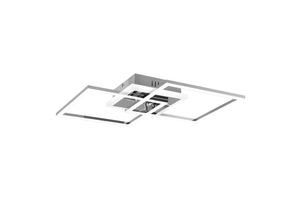 4017807521931 - Reality Leuchten - led Deckenleuchte venida eckig Chrom Weiß Stufen Dimmer - 57x35cm