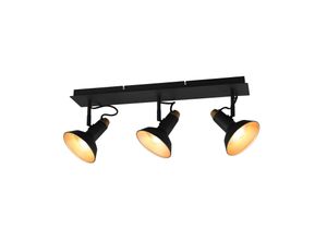 4017807522938 - Deckenleuchte Deckenlampe Strahler verstellbar Wohnzimmerlampe schwarz gold