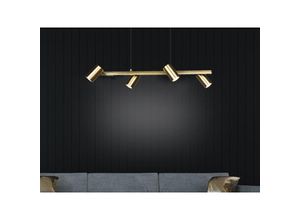 4017807523355 - Webmarketpoint - Aufhängung 4 Spotlights GU10 Einstellbare Marley Aged Brass Trio Beleuchtung