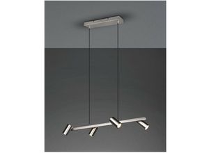 4017807523416 - Webmarketpoint - Aufhängung 4 verstellbare GU10 Strahler Marley Nickel Trio Lighting