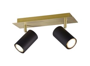 4017807523911 - Marley Gold Base Spotlight 2 einstellbare schwarze zylindrische Spots Trio-Beleuchtung 4017807523911 - Marley Gold Base Spotlight 2 einstellbare schwarze zylindrische Spots Trio-Beleuchtung