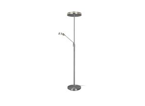 4017807525274 - Trio Leuchten - Großer led Deckenfluter franklin mit Lesearm Höhe 181cm Silber