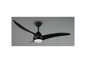 4017807529616 - Reality Leuchten - Großer Deckenventilator mit led Licht alesund Fernbedienung Ø115cm schwarz