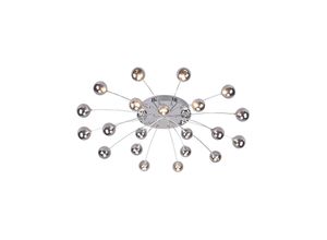 4017807539288 - Leuchten - Große led Deckenleuchte bullet mehrflammig mit Dimmer Chrom Ø96cm