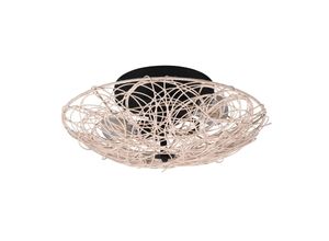 4017807539684 - Reality Leuchten - Deckenleuchte lovis Rattan Geflecht Natur im Boho Stil ø 40cm