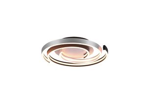 4017807541939 - Trio Leuchten - led Deckenleuchte caya flach dimmbar Lichtfarbe einstellbar Silber ø 50cm