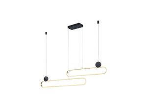 4017807542233 - leuchten - LED-Pendelleuchte - Pendelleuchte - 54W - Einstellbare Farbe - Dimmbar - Rechteckig - Gold - Aluminium