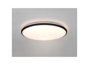 4017807542417 - Reality Leuchten - led Deckenleuchte limbus Schwarz 3 Stufen Dimmer Warmweiß - Ø50cm