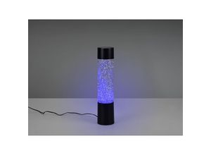 4017807558821 - Reality Leuchten - led Tischleuchte glitter mit rgb Farbwechsel Schwarz 34cm hoch