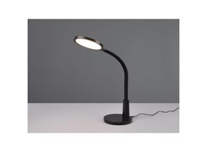 4017807559095 - Reality Leuchten - led Schreibtischleuchte sally Flexibel touch Dimmer Schwarz 36cm