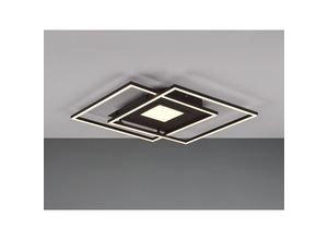 4017807562392 - Leuchten - Flache Deckenleuchte via mit Fernbedienung Breite 50cm Schwarz